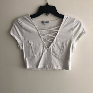 White Crop Top